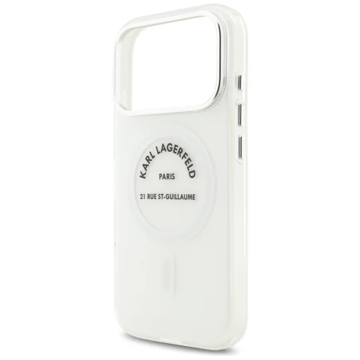 iPhone 17 Pro Karl Lagerfeld IML Karl RSG Logo MagSafe tok Átlátszó - 6