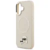 iPhone 17 Karl Lagerfeld Karl & Choupette Pins MagSafe tok Bézs tok - 6