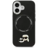 iPhone 17 Karl Lagerfeld Karl & Choupette Pins MagSafe tok Fekete - 3