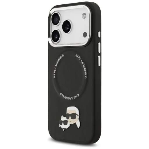 iPhone 17 Pro Karl Lagerfeld Karl & Choupette Pins MagSafe tok Fekete - 2
