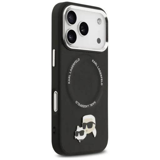 iPhone 17 Pro Karl Lagerfeld Karl & Choupette Pins MagSafe tok Fekete - 4