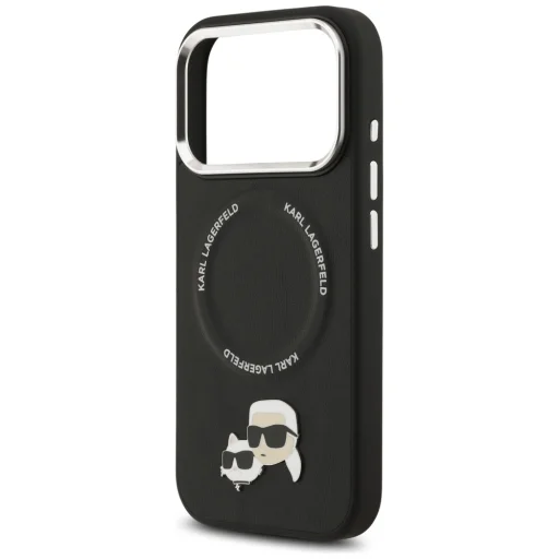iPhone 17 Pro Karl Lagerfeld Karl & Choupette Pins MagSafe tok Fekete - 6
