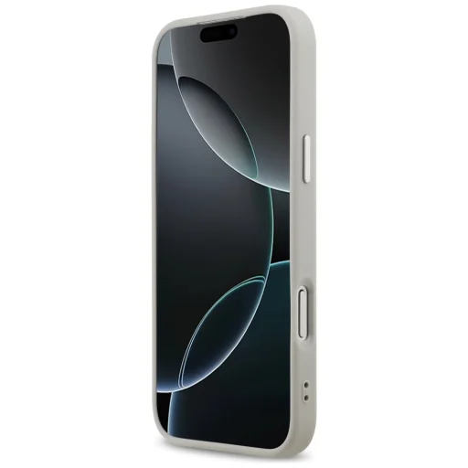 iPhone 17 Pro Karl Lagerfeld Karl & Choupette kitűzők MagSafe szürke tok - 5