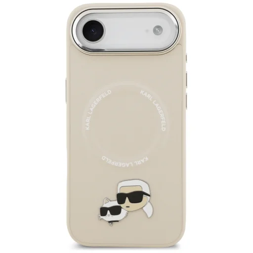 iPhone 17 Air Karl Lagerfeld Karl & Choupette Pins MagSafe tok Bézs - 3