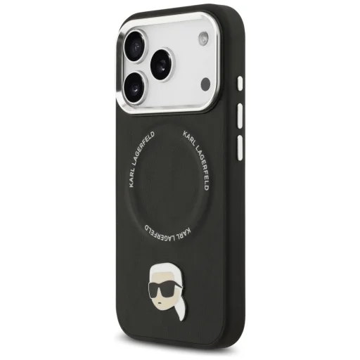 iPhone 17 Pro Max Karl Lagerfeld Karl Pin MagSafe tok Fekete tok - 2