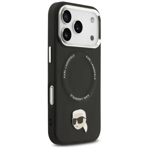 iPhone 17 Pro Max Karl Lagerfeld Karl Pin MagSafe tok Fekete tok - 4