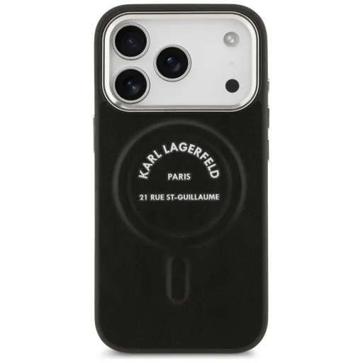 iPhone 17 Pro Karl Lagerfeld Karl RSG Logo MagSafe fekete tok - 3
