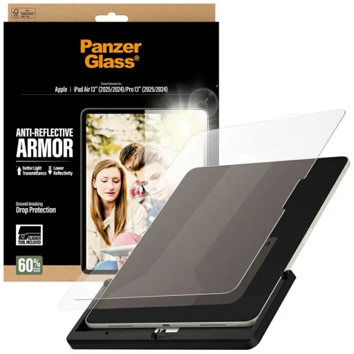 iPad Air 13" (2025/2024) / Pro 13" (2025/2024) PanzerGlass Ultra-Wide Fit Reflective Armor üvegfólia - 4