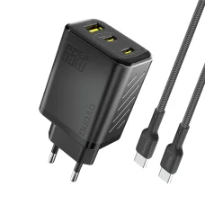 Dudao A29C 65W GaN Töltőadapter + USB-C Kábel - Fekete