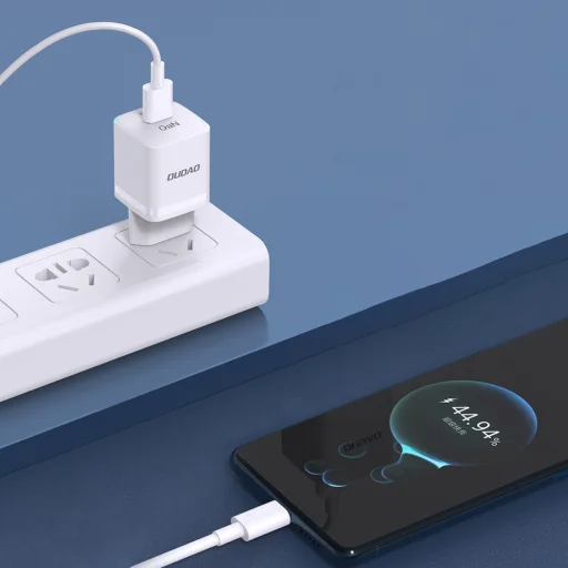 Dudao A13Pro EU 33W fehér hálózati USB-C töltő adapter - 3