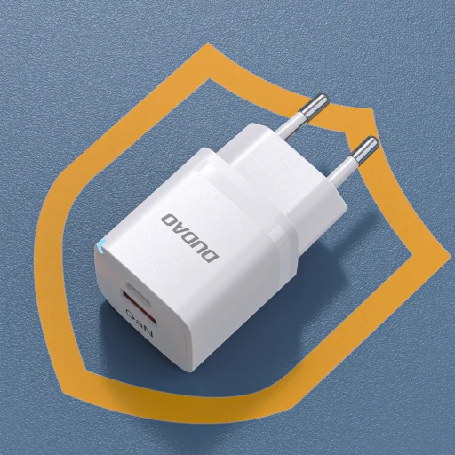 Dudao A13Pro EU 33W fehér hálózati USB-C töltő adapter - 7