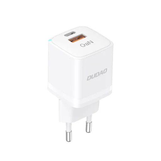 Dudao A13Pro EU 33W fehér hálózati USB-C töltő adapter - 1