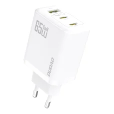 Dudao A29 65W GaN Fali Töltő 2 x USB-C + 1 x USB-A - Fehér