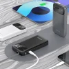 Dudao K31 10000 mAh 22.5W PD Powerbank beépített kábellel - Szürke thumbnail