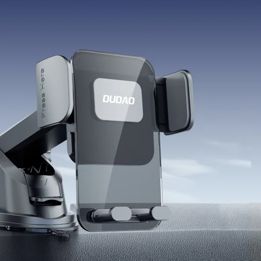 Dudao F8Max+ autós telefontartó műszerfalra vagy szélvédőre - fekete - 3