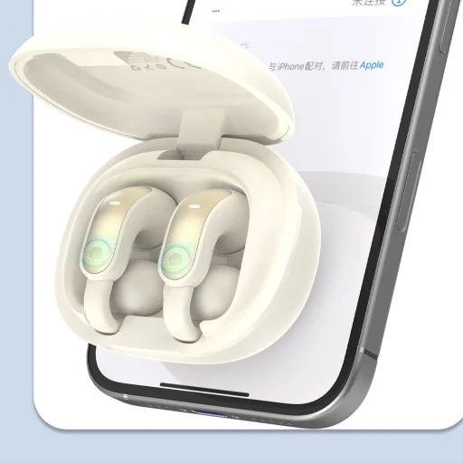 Dudao U20 Pro TWS Bluetooth vezeték nélküli fülhallgató - Fehér/bézs - 7