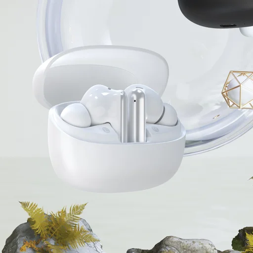 Dudao U21 TWS ANC ENC Bluetooth Vezeték nélküli Fülhallgató - Fehér - 7