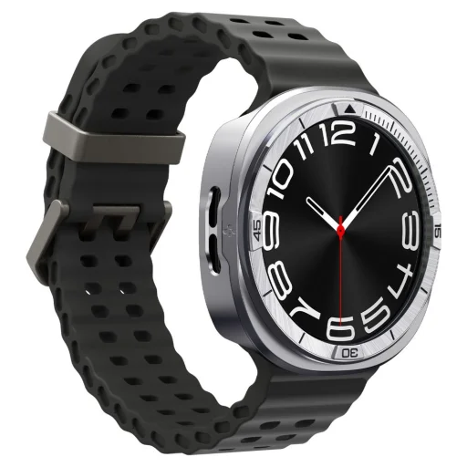 Samsung Galaxy Watch 8 (44 mm) Spigen Bezel Tune Pro Pilot ezüst tok - 7