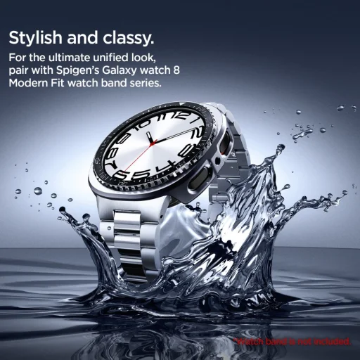 Samsung Galaxy Watch 8 (44 Mm) Spigen Bezel Tune Pro Diver fekete tok - 14