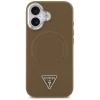 Apple iPhone 17 Guess - Hardcase Triangle Logo MagSafe (GUHMP17SPSDTSCMW) - Barna tok thumbnail