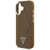 Apple iPhone 17 Guess - Hardcase Triangle Logo MagSafe (GUHMP17SPSDTSCMW) - Barna tok thumbnail