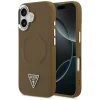Apple iPhone 17 Guess - Hardcase Triangle Logo MagSafe (GUHMP17SPSDTSCMW) - Barna tok thumbnail