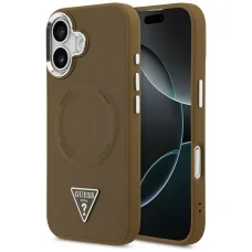 Apple iPhone 17 Guess - Hardcase Triangle Logo MagSafe (GUHMP17SPSDTSCMW) - Barna tok