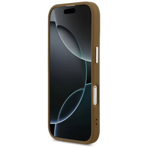 Apple iPhone 17 Guess - Hardcase Triangle Logo MagSafe (GUHMP17SPSDTSCMW) - Barna tok - 5