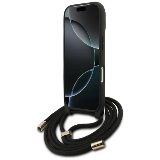 Apple iPhone 17 Pro Fekete Guess Crossbody Cord 4G Big Logo (GUHCP17LP4GMGCRK) tok - 5