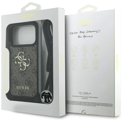 Apple iPhone 17 Pro Barna Guess Crossbody Cord 4G Big Logo (GUHCP17LP4GMGCRW) tok - 7