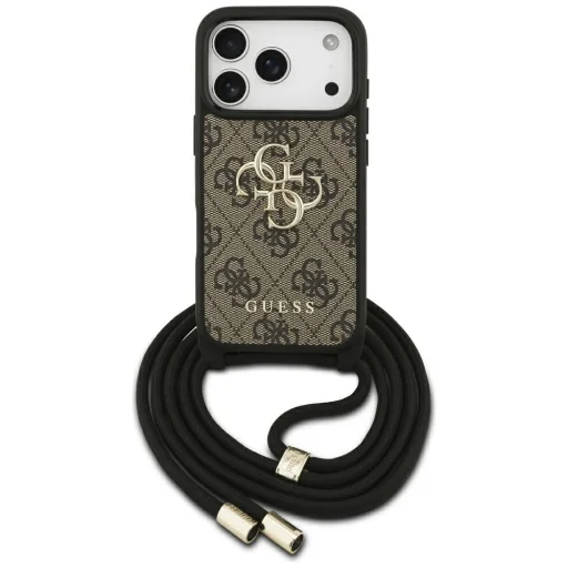 Apple iPhone 17 Pro Barna Guess Crossbody Cord 4G Big Logo (GUHCP17LP4GMGCRW) tok - 1