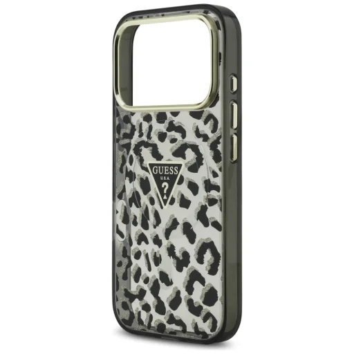 iPhone 17 Pro Fekete Guess - Leopard Glitter MagSafe (GUHMP17LHLEGTGLK) tok - 4