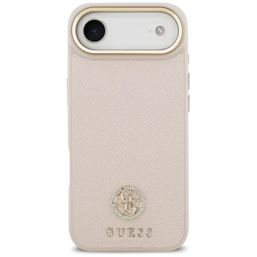 iPhone 17 Air Guess - Grained Strass Logo MagSafe (GUHMP17MPGCRMDEP) - Pink tok - 2