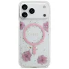 iPhone 17 Pro Max Guess - Resin Flowers and Glitter MagSafe (GUHMP17XRBFGFGMP) - Pink tok thumbnail