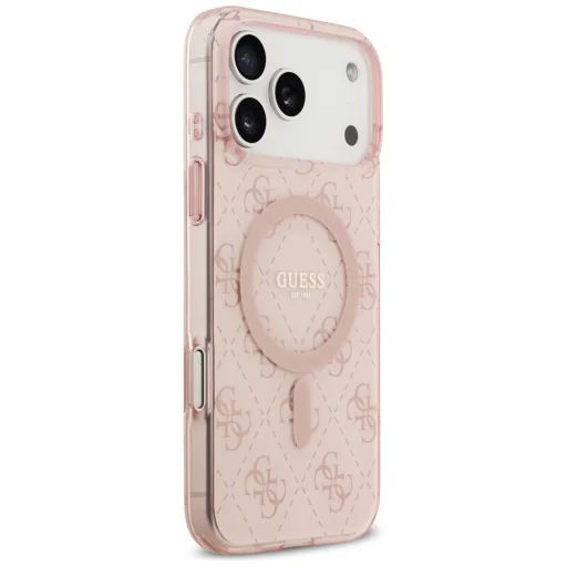 iPhone 17 Pro Max Guess - IML 4G Background MagSafe (GUHMP17XH4DTEP) - Pink tok - 3