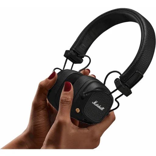 Marshall Major V Bluetooth Bezdrôtové slúchadlá na uši čierne - 3