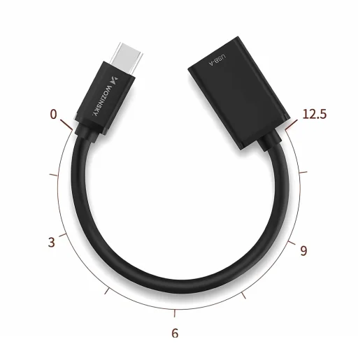 Wozinsky WOTGY1S USB-C 3.0 (férfi) - USB-A 3.0 (női) OTG Adapter - Fekete - 8