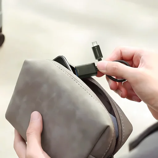 Wozinsky WOTGY1S USB-C 3.0 (férfi) - USB-A 3.0 (női) OTG Adapter - Fekete - 10