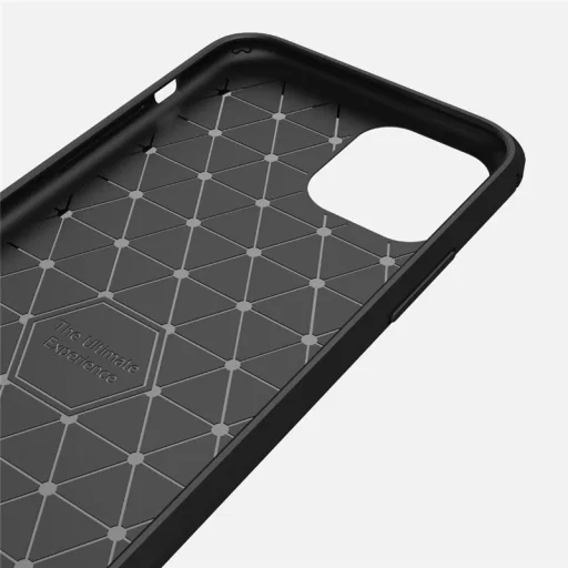 iPhone 11 Techsuit Carbon Silicone - Fekete tok - 4