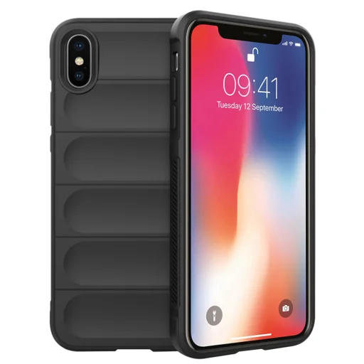iPhone X / iPhone XS Techsuit Magic Shield - Fekete tok - 1