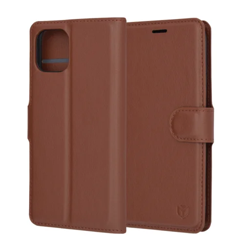 iPhone 11 Pro Barna Techsuit Leather Folio tok - 6