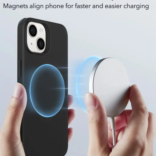 iPhone 13 / 14 Fekete ESR - Classic Hybrid HaloLock tok - 6