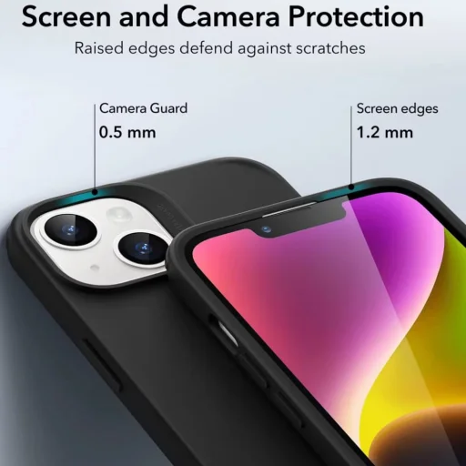 iPhone 13 / 14 Fekete ESR - Classic Hybrid HaloLock tok - 7