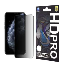iPhone 11 Pro Max Lito - HD Pro Privacy - Fekete üvegfólia