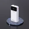 Dudao K15Pro Power Bank 20000mAh 22.5W PD USB-C / USB-A / Beépített Lightning és USB-C kábelek - Fehér thumbnail