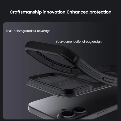 Apple iPhone 17 Átlátszó Fekete Nillkin CamShield PRO Magnetikus Tok - 6