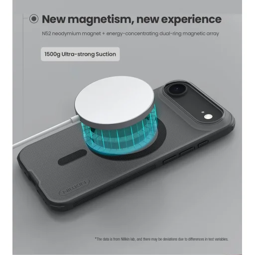 Apple iPhone 17 Air Átlátszó Fekete Nillkin Super Frosted PRO Mágneses Hátlapi tok - 4