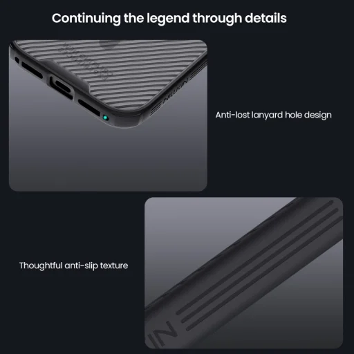 Apple iPhone 17 Pro Átlátszó Fekete Nillkin CamShield PRO Mágneses Kemény Tok - 7