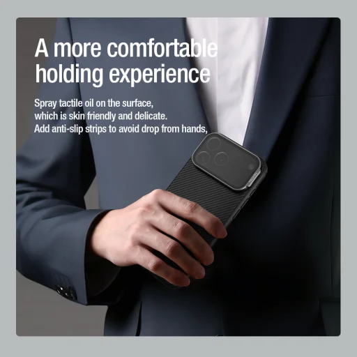 Apple iPhone 17 Pro Max Fekete Nillkin CamShield Prop Mágneses tok magsafe - 9