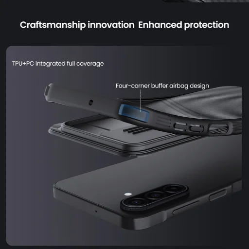 Samsung Galaxy A17 5G Fekete Nillkin Super Frosted PRO Mágneses Tok - 6